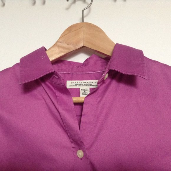 Banana Republic Womens Dress Shirt, Sz. 8 - Picture 3 of 9